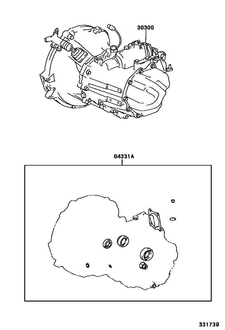 3301 — TRANSAXLE OR TRANSMISSION ASSY & GASKET KIT (MTM)