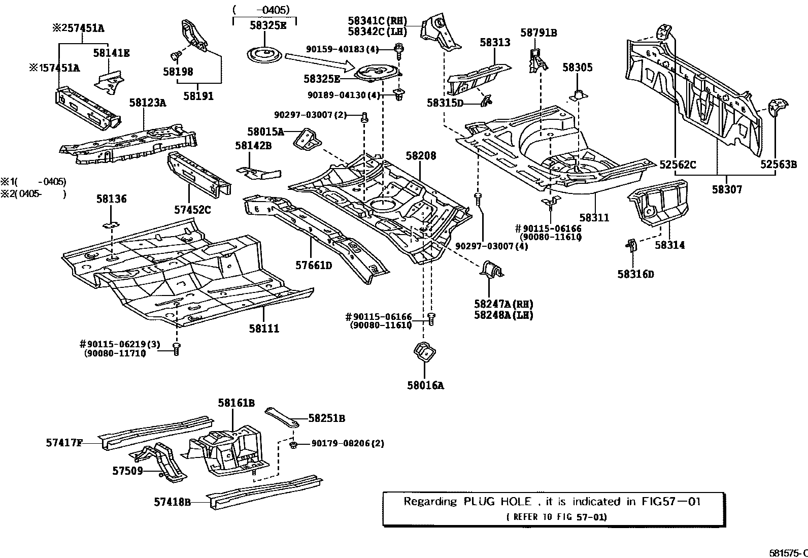 5801 — FLOOR PAN & LOWER BACK PANEL