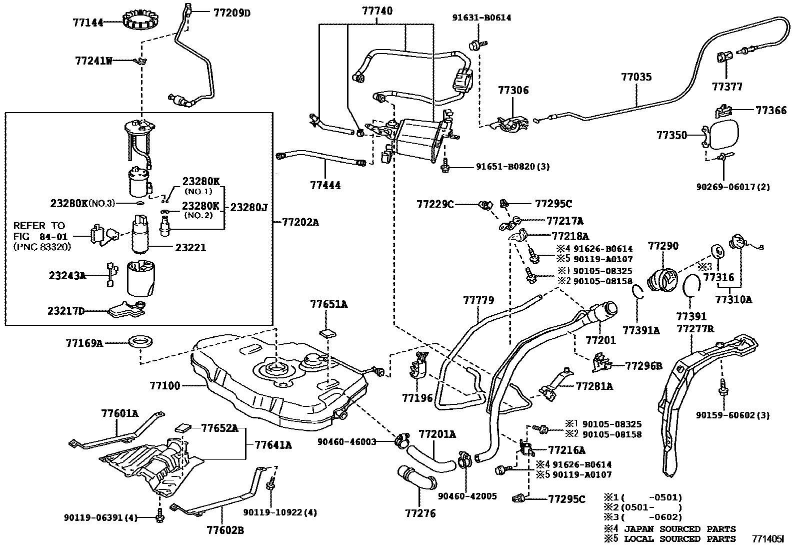 7701 — FUEL TANK & TUBE