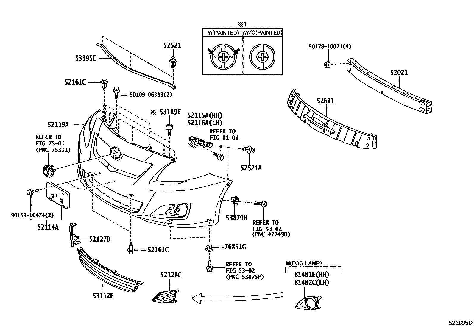 5201 — FRONT BUMPER & BUMPER STAY
