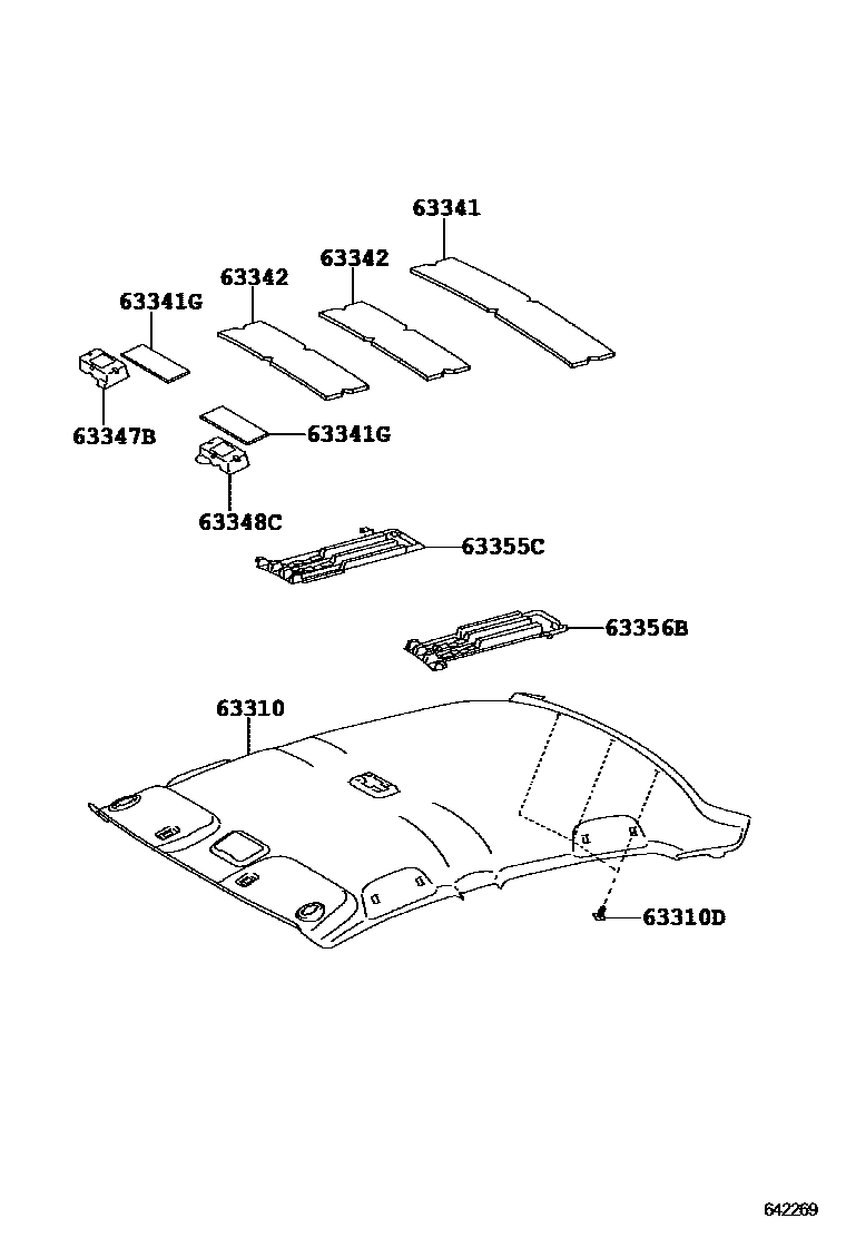 6402 — ROOF HEADLINING & SILENCER PAD