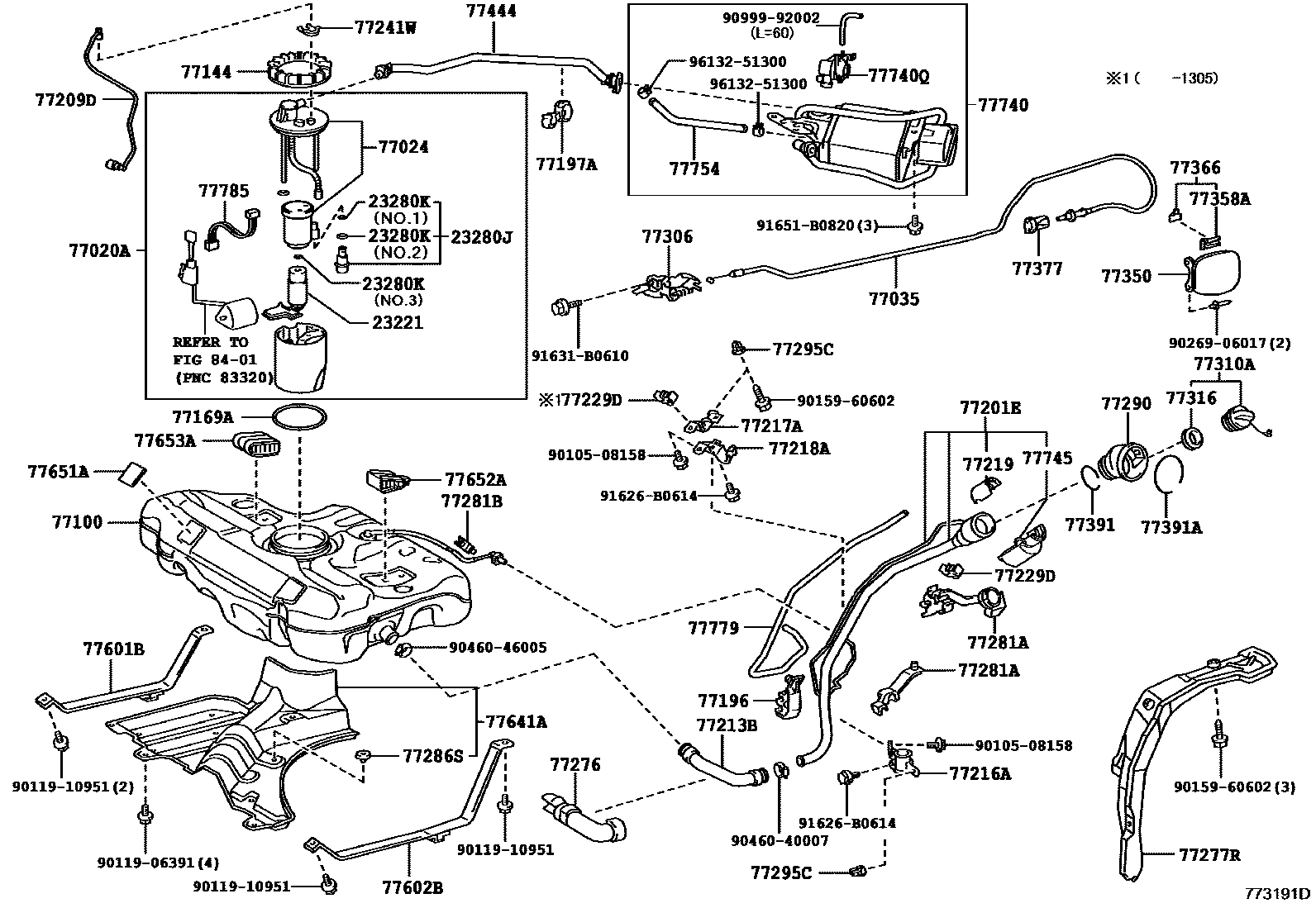 7701 — FUEL TANK & TUBE
