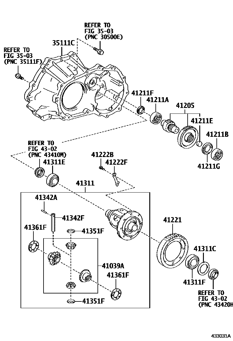 4301 — FRONT AXLE HOUSING & DIFFERENTIAL