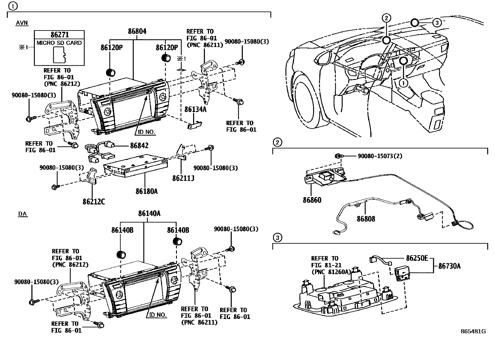 8603 — NAVIGATION & FRONT MONITOR DISPLAY