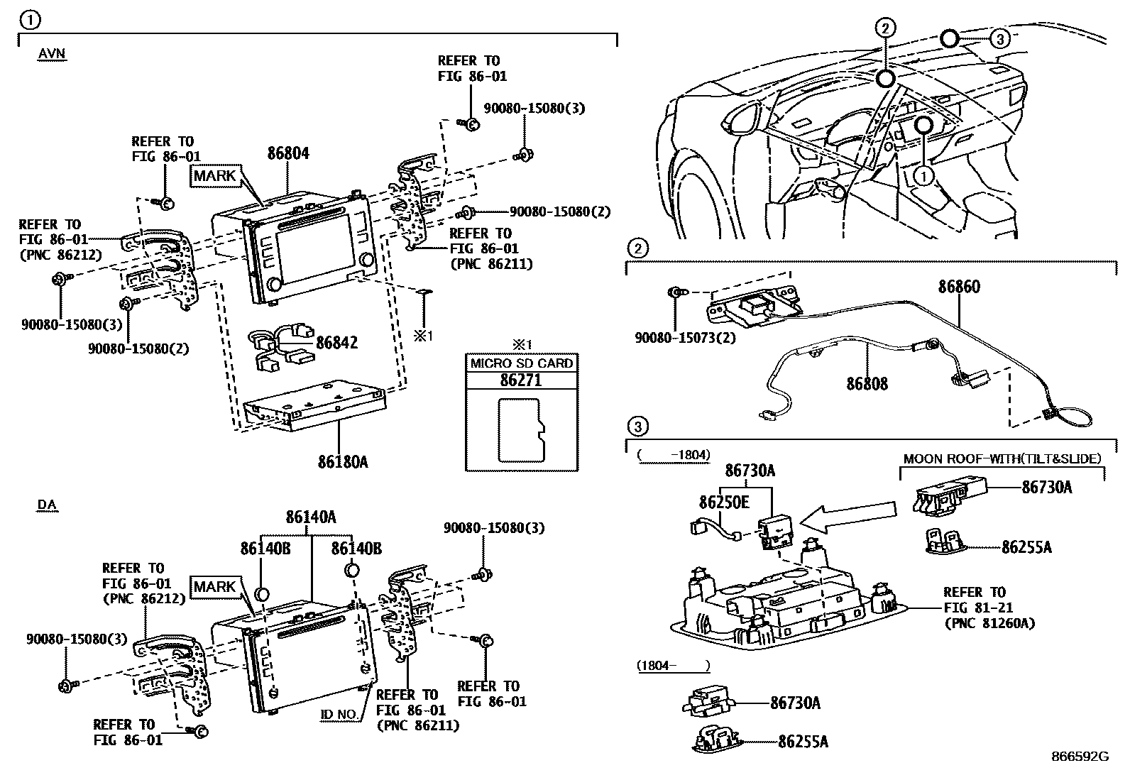8603 — NAVIGATION & FRONT MONITOR DISPLAY