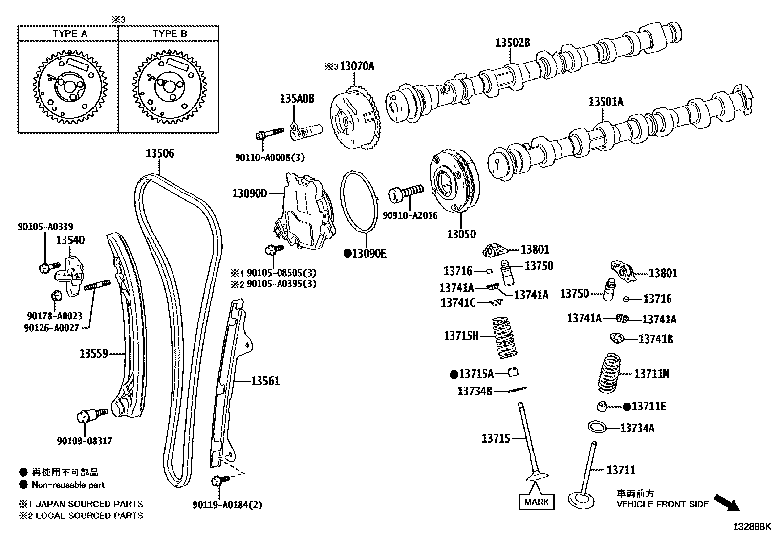 1302 — CAMSHAFT & VALVE