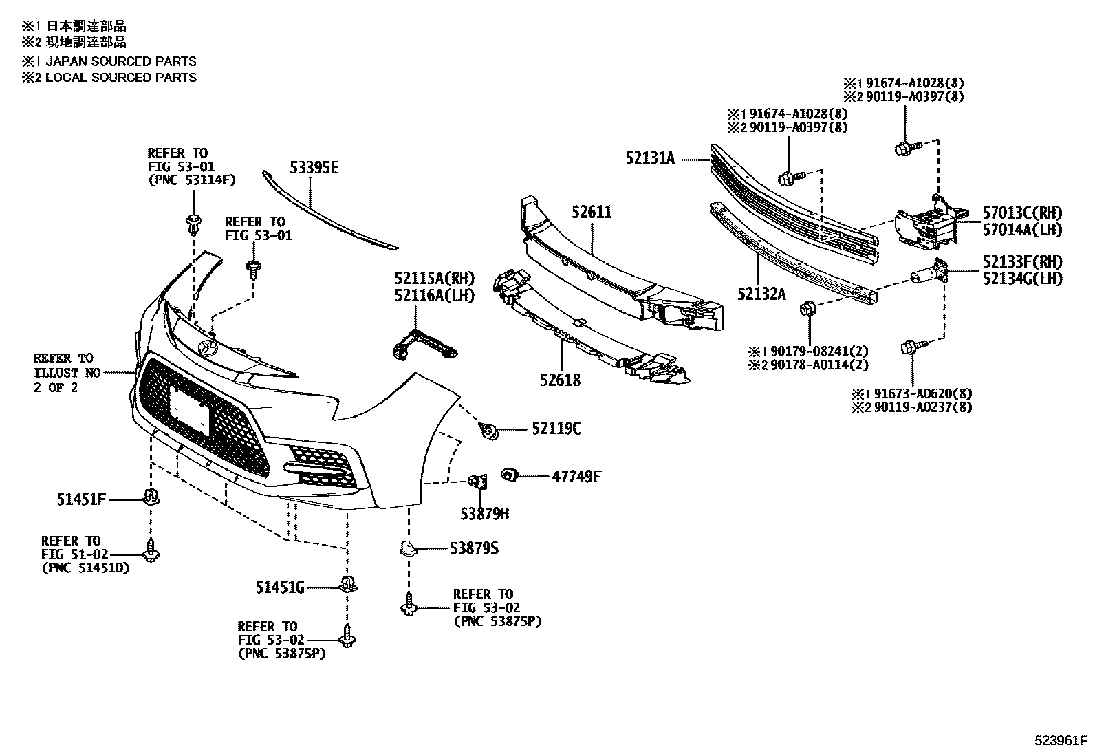 5201 — FRONT BUMPER & BUMPER STAY