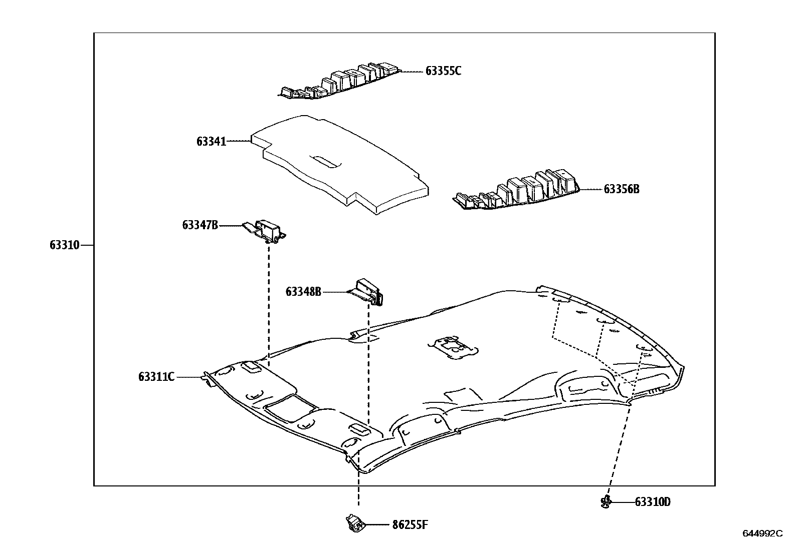 6402 — ROOF HEADLINING & SILENCER PAD
