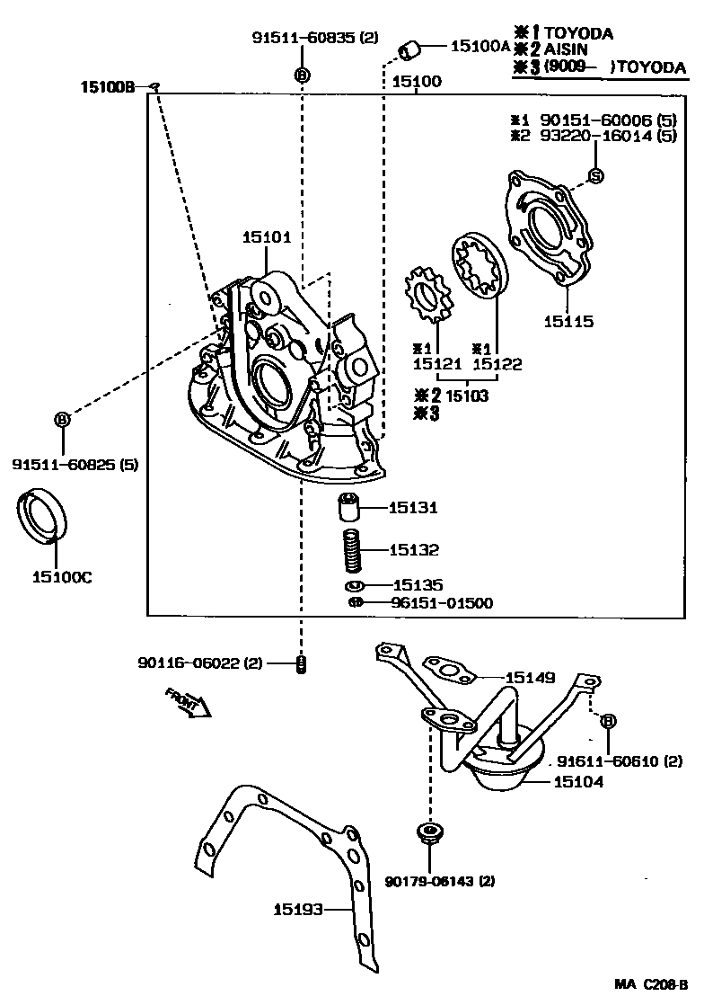 1501 — ENGINE OIL PUMP
