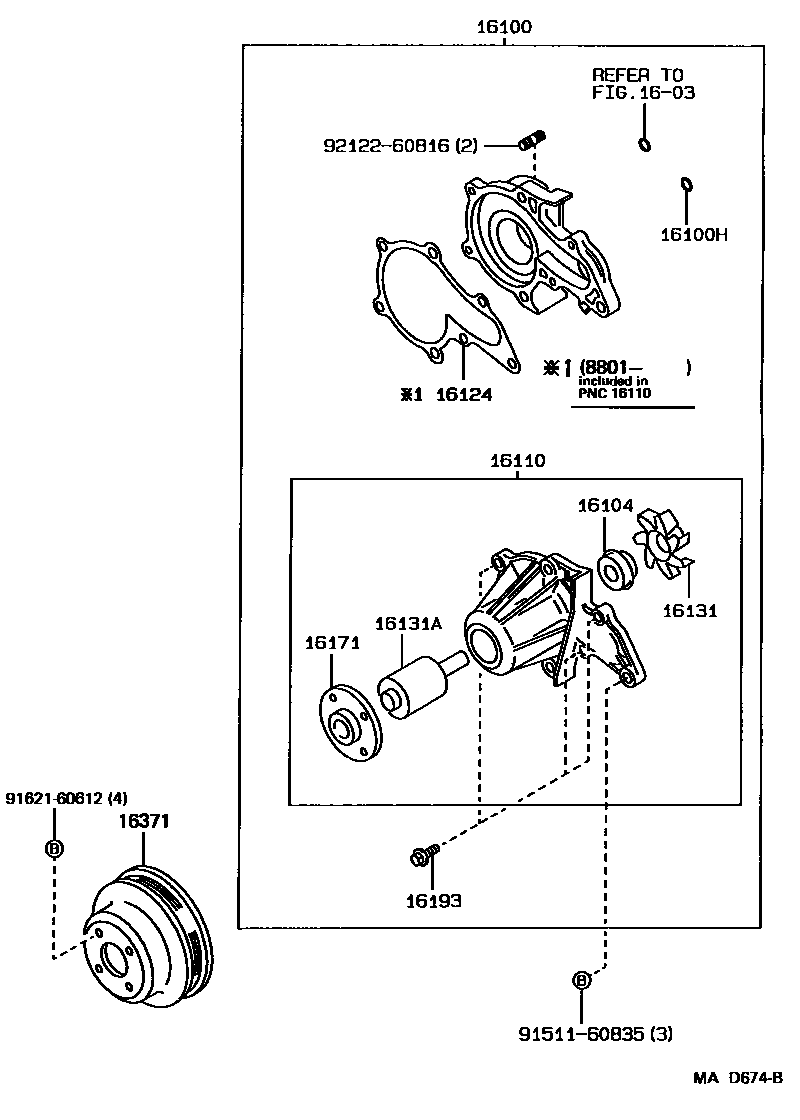 1601 — WATER PUMP