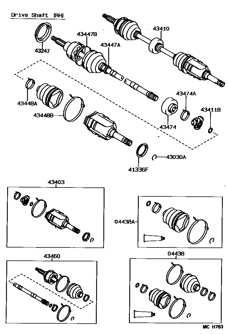 4302 — FRONT DRIVE SHAFT
