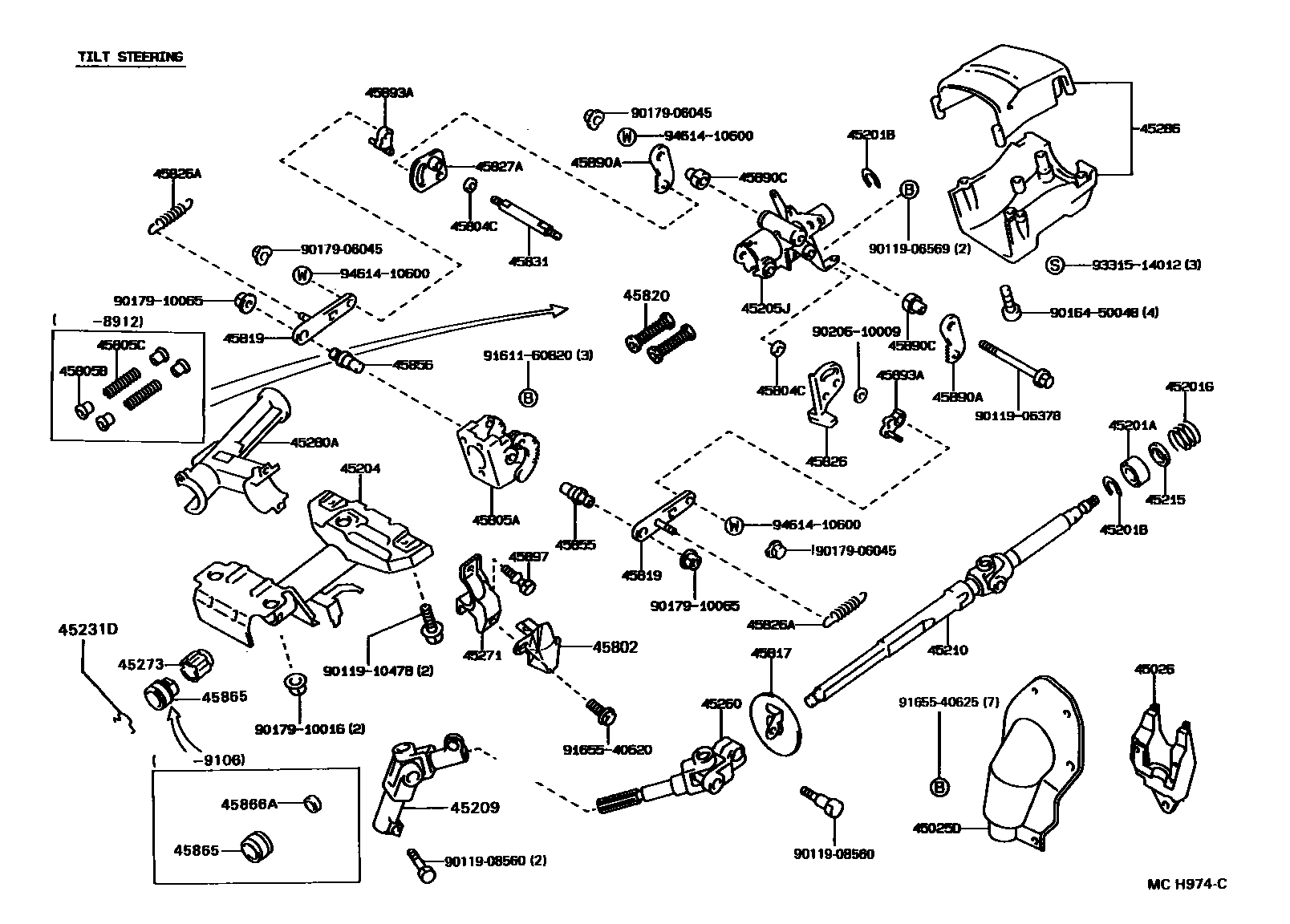4501 — STEERING COLUMN & SHAFT