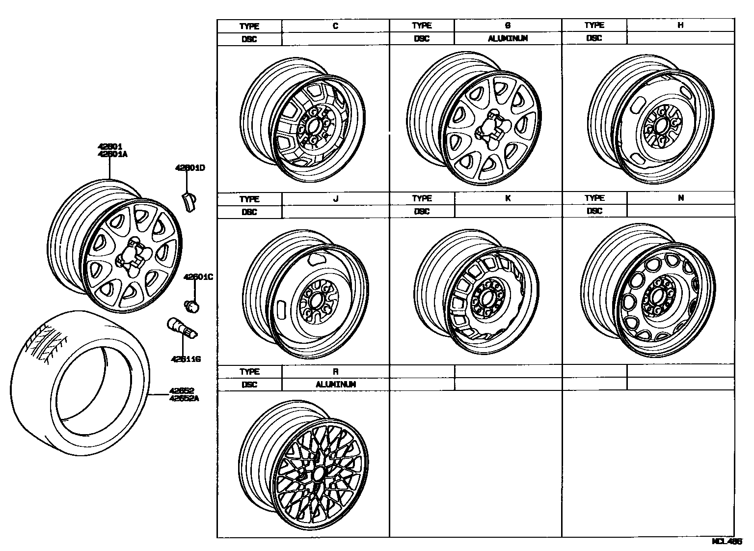 4103 — DISC WHEEL & WHEEL CAP