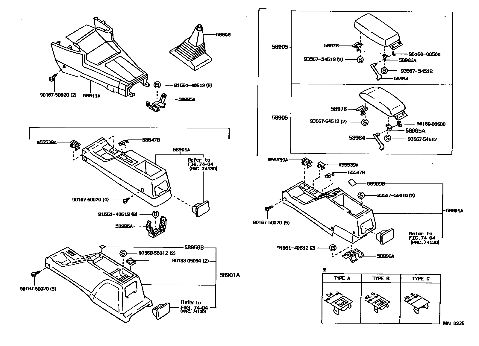 5806 — CONSOLE BOX & BRACKET