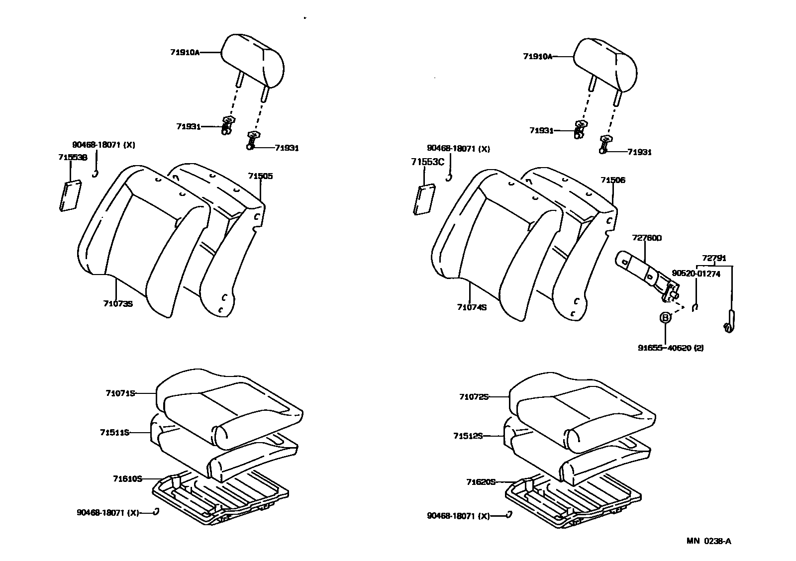 7101 — FRONT SEAT & SEAT TRACK