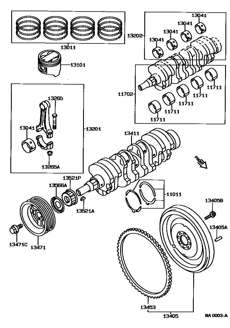 1301 — CRANKSHAFT & PISTON