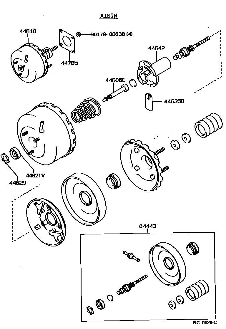 4703 — BRAKE BOOSTER & VACUUM TUBE
