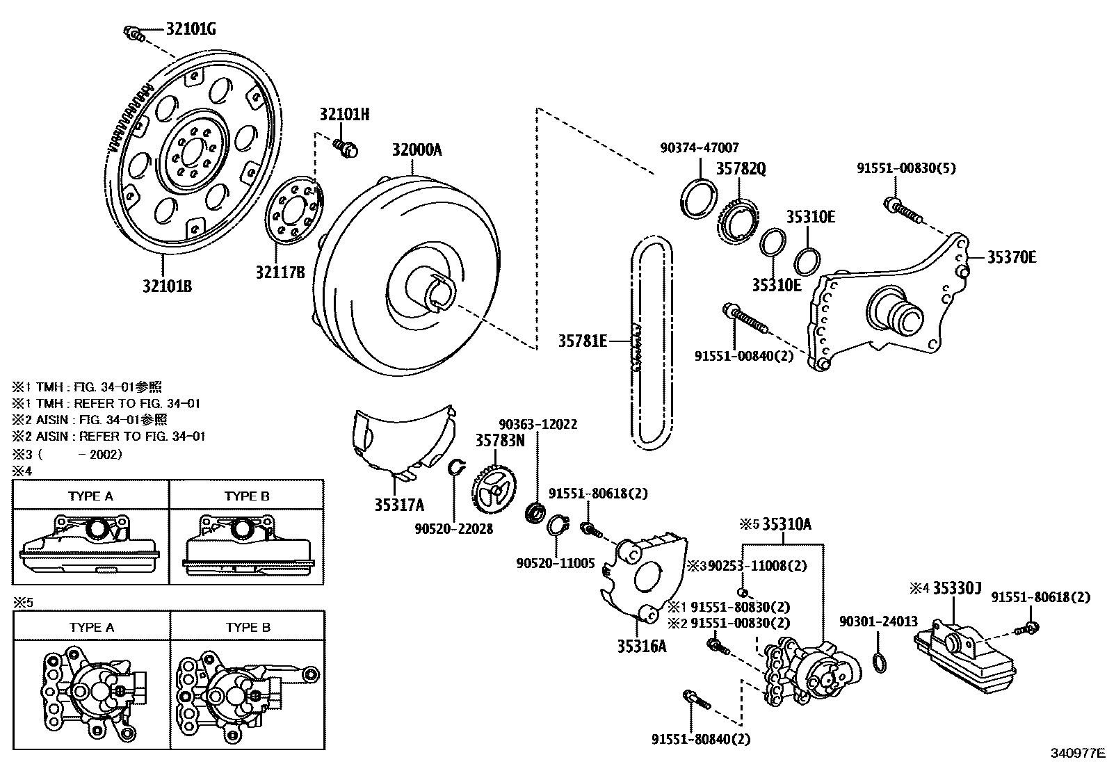 3402 — TORQUE CONVERTER, FRONT OIL PUMP(CVT)