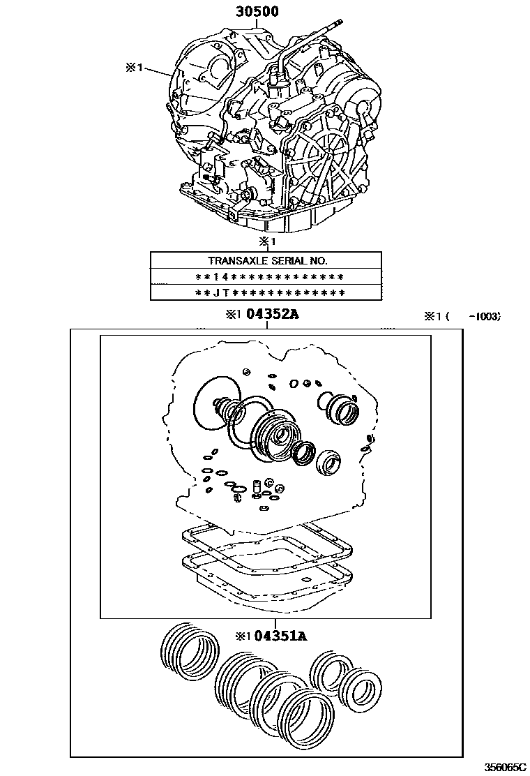 3501 — TRANSAXLE OR TRANSMISSION ASSY & GASKET KIT (ATM)