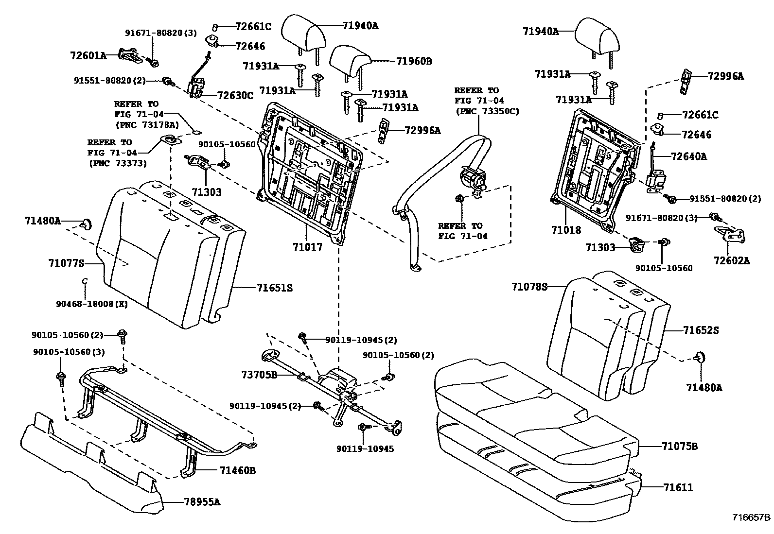 7102 — REAR SEAT & SEAT TRACK