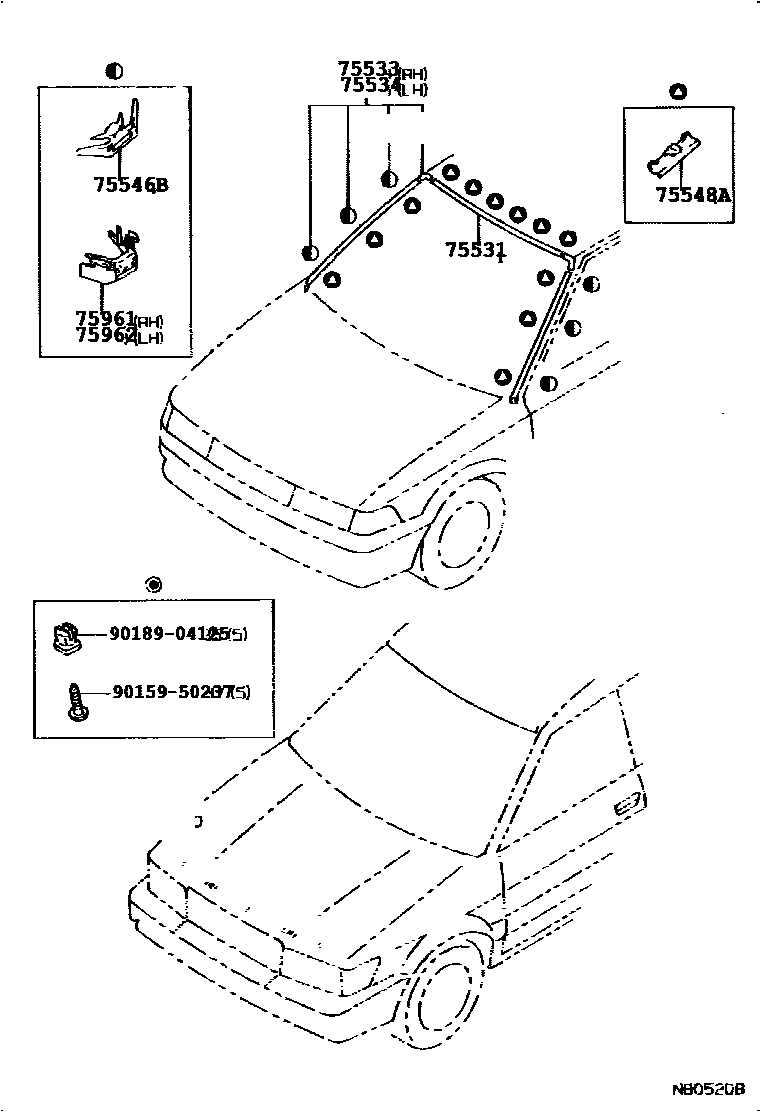 7502 — FRONT MOULDING