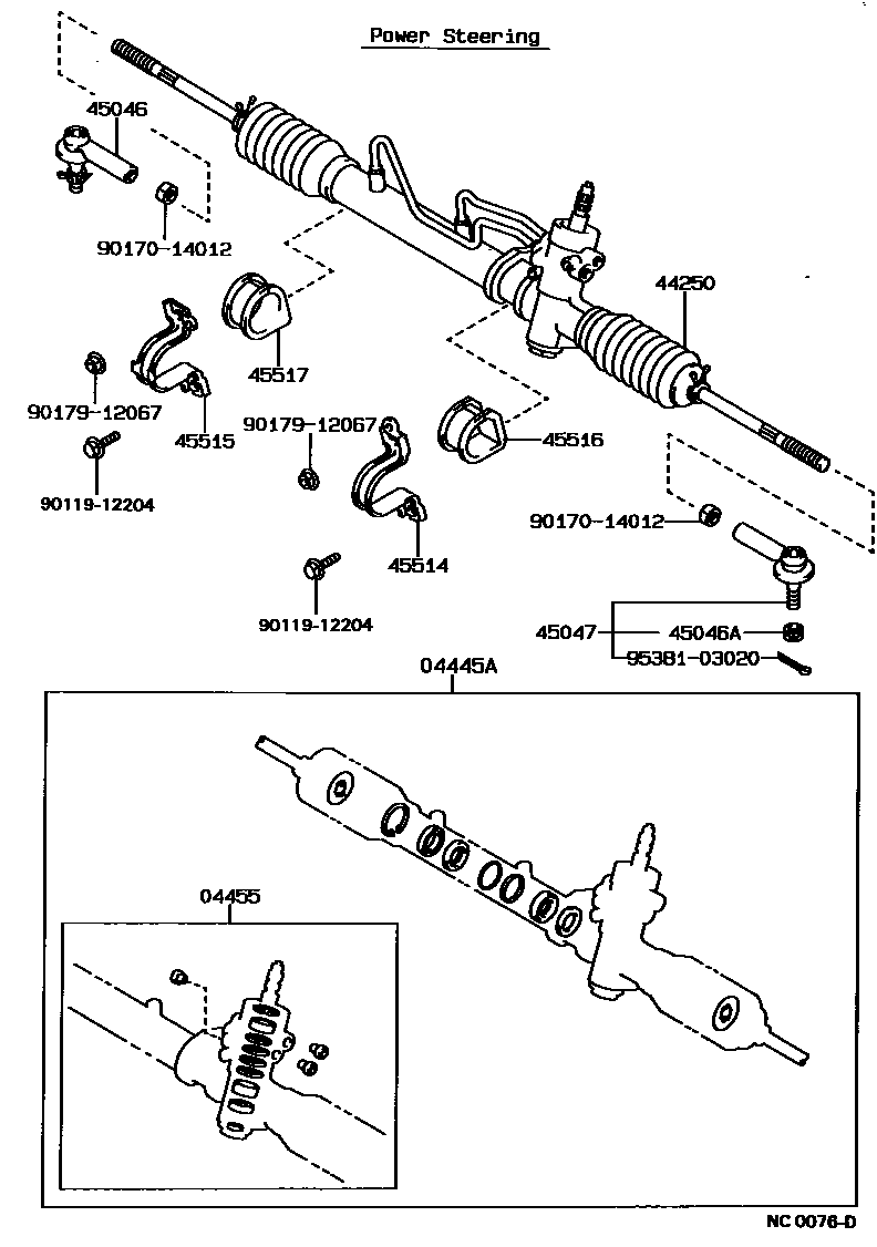4505 — FRONT STEERING GEAR & LINK