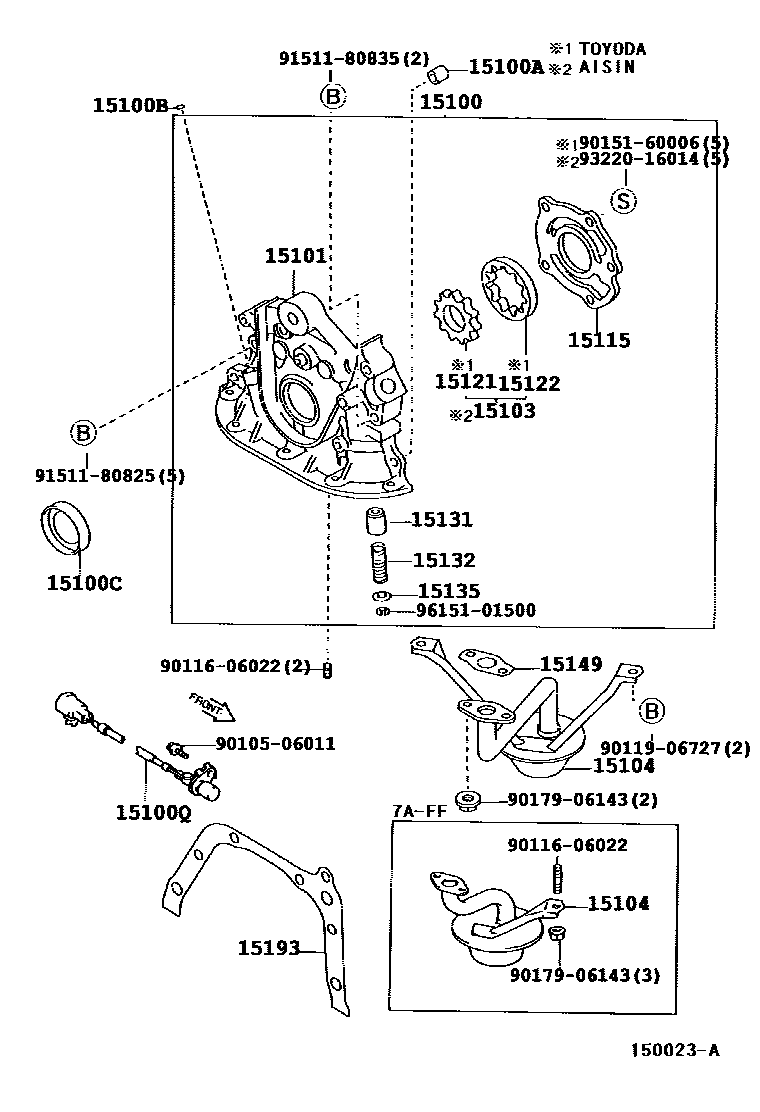 1501 — ENGINE OIL PUMP