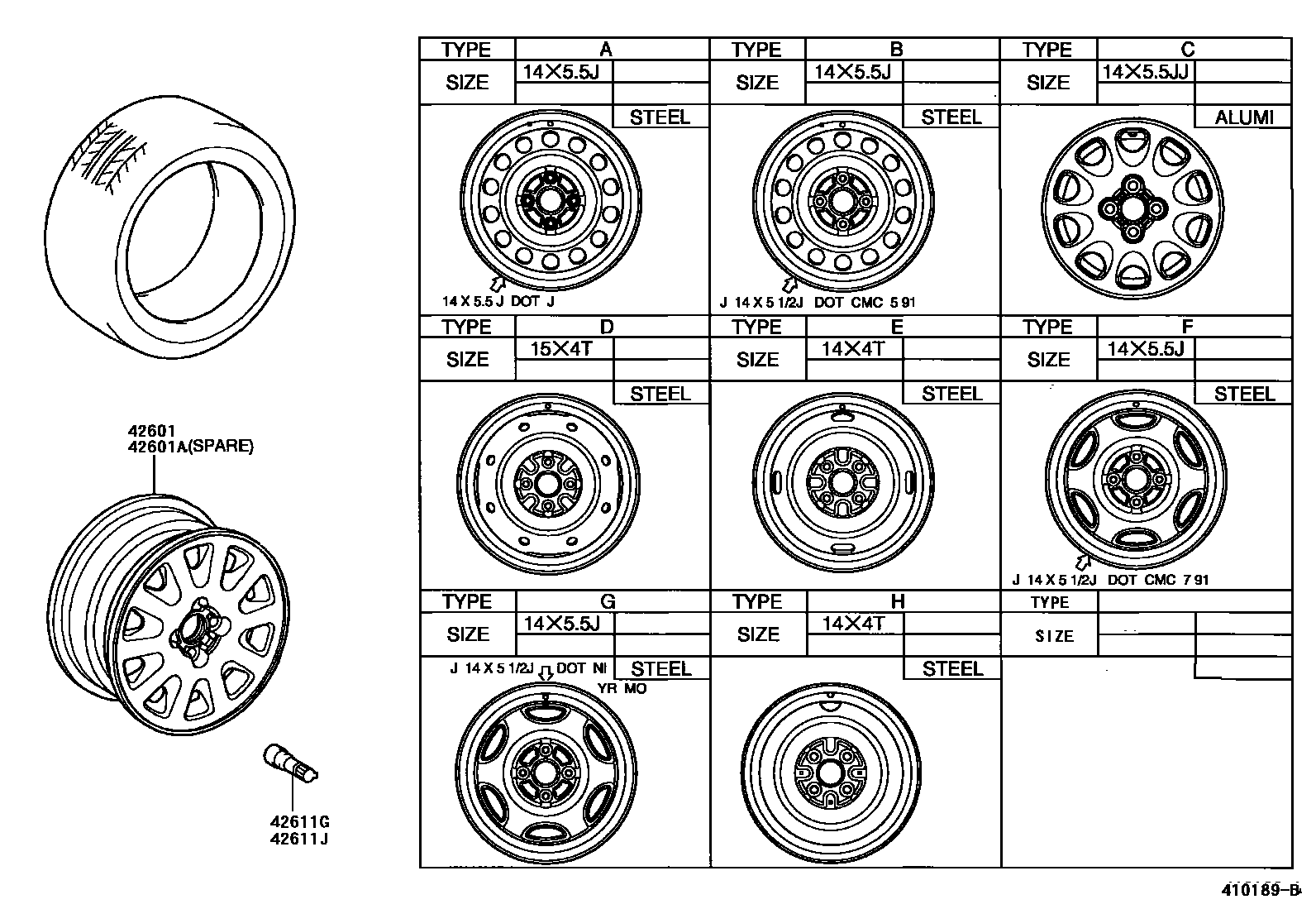 4103 — DISC WHEEL & WHEEL CAP