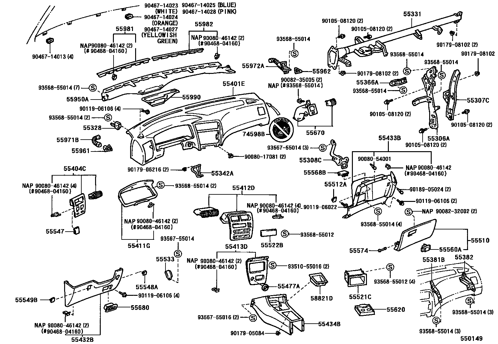 5501 — INSTRUMENT PANEL & GLOVE COMPARTMENT