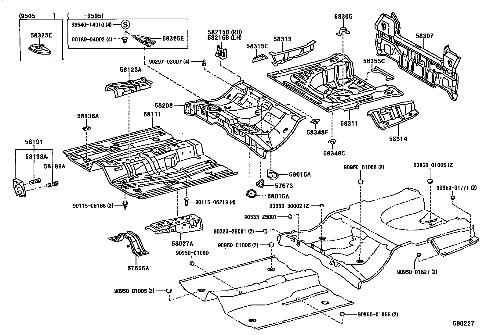 5801 — FLOOR PAN & LOWER BACK PANEL