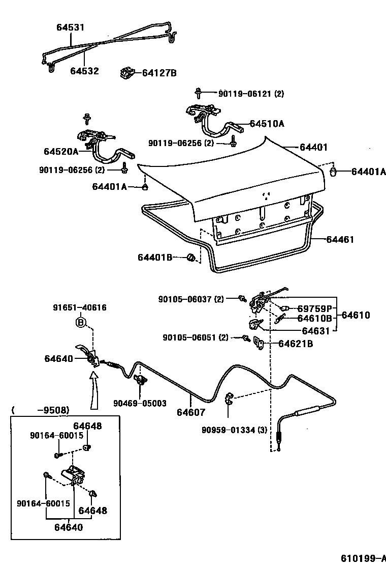 6105 — LUGGAGE COMPARTMENT DOOR & LOCK