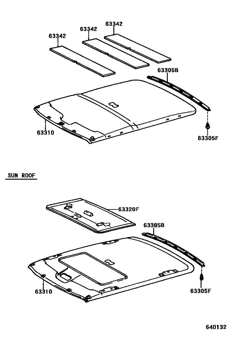6402 — ROOF HEADLINING & SILENCER PAD