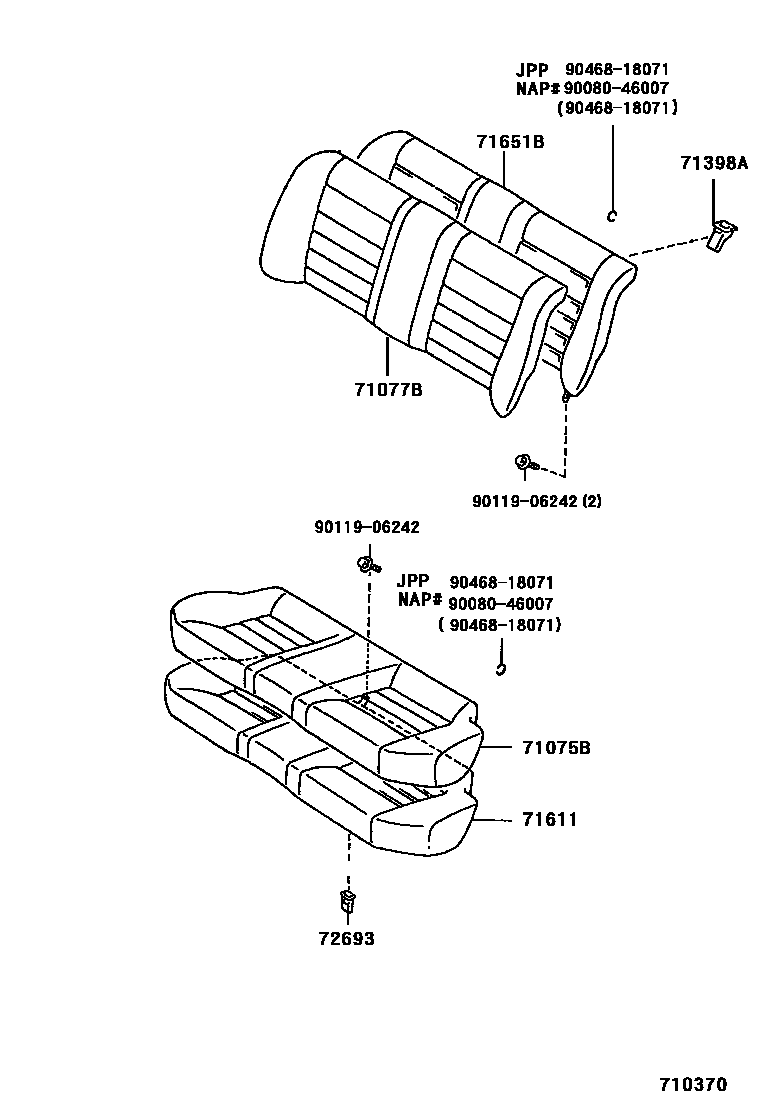 7102 — REAR SEAT & SEAT TRACK
