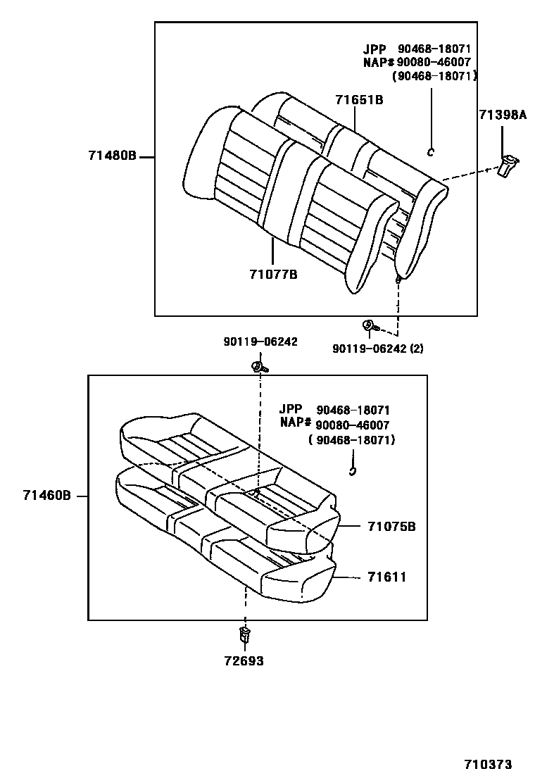 7102 — REAR SEAT & SEAT TRACK
