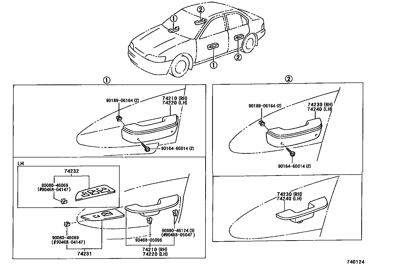 7401 — ARMREST & VISOR