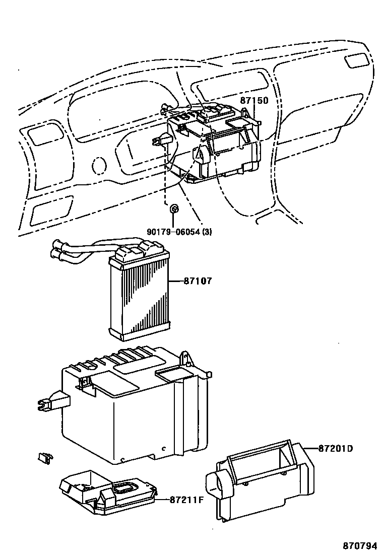 8712 — HEATING & AIR CONDITIONING - HEATER UNIT & BLOWER