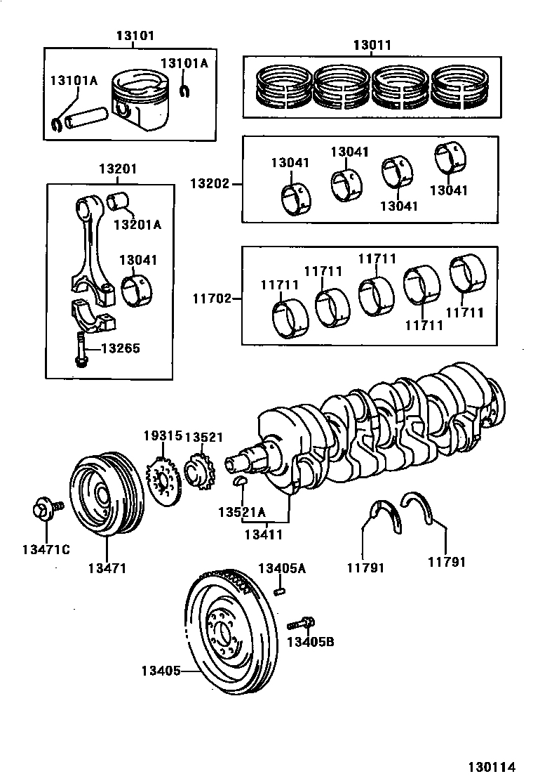 1301 — CRANKSHAFT & PISTON