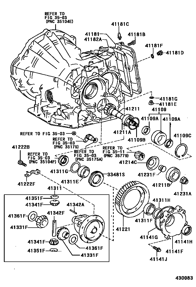 4301 — FRONT AXLE HOUSING & DIFFERENTIAL