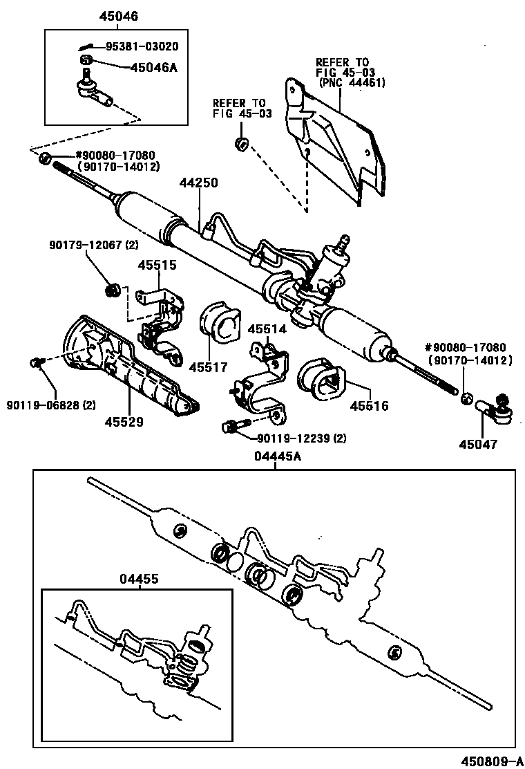4505 — FRONT STEERING GEAR & LINK