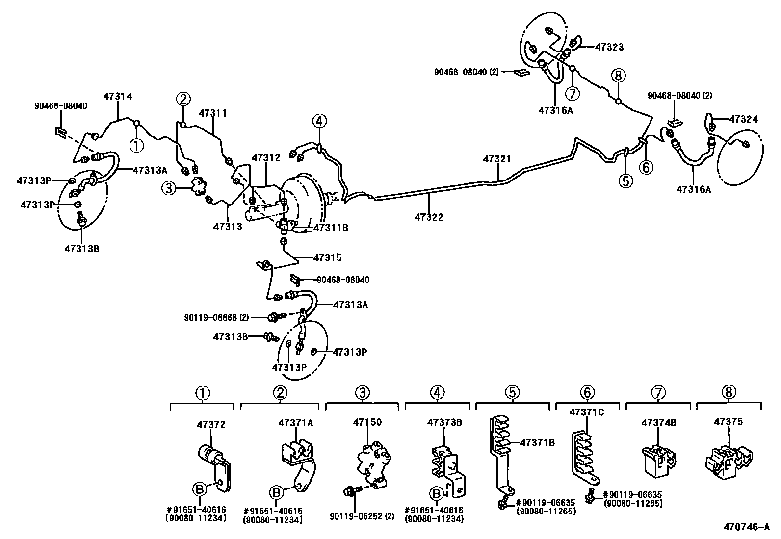 4708 — BRAKE TUBE & CLAMP