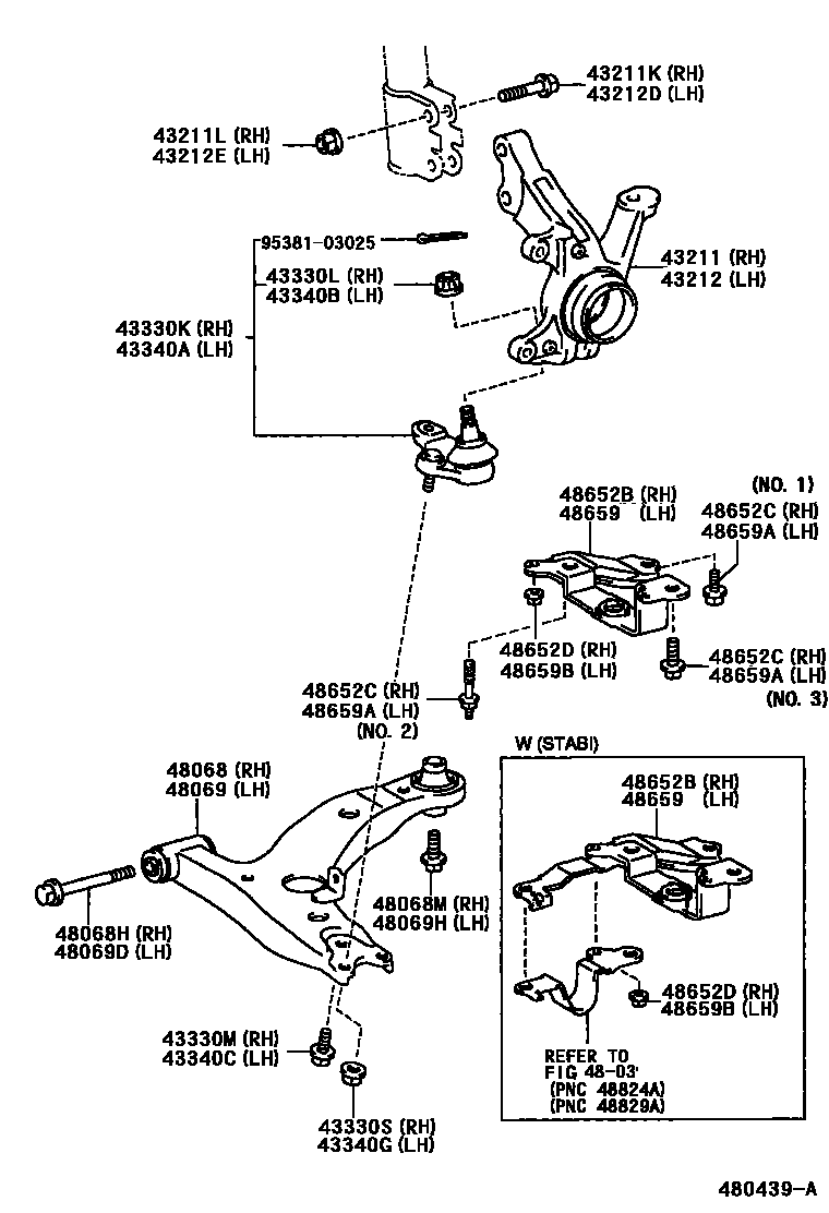 4802 — FRONT AXLE ARM & STEERING KNUCKLE