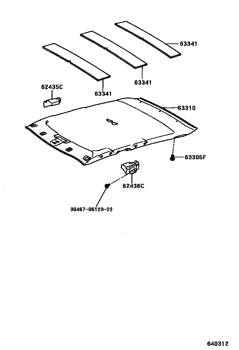 6402 — ROOF HEADLINING & SILENCER PAD