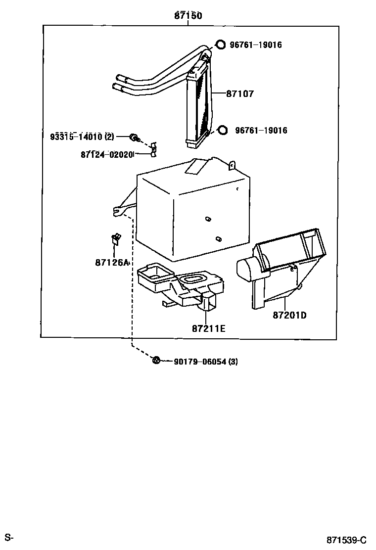 8712 — HEATING & AIR CONDITIONING - HEATER UNIT & BLOWER