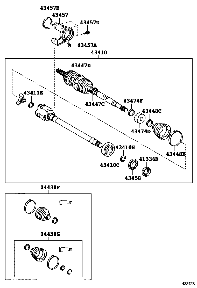 4302 — FRONT DRIVE SHAFT