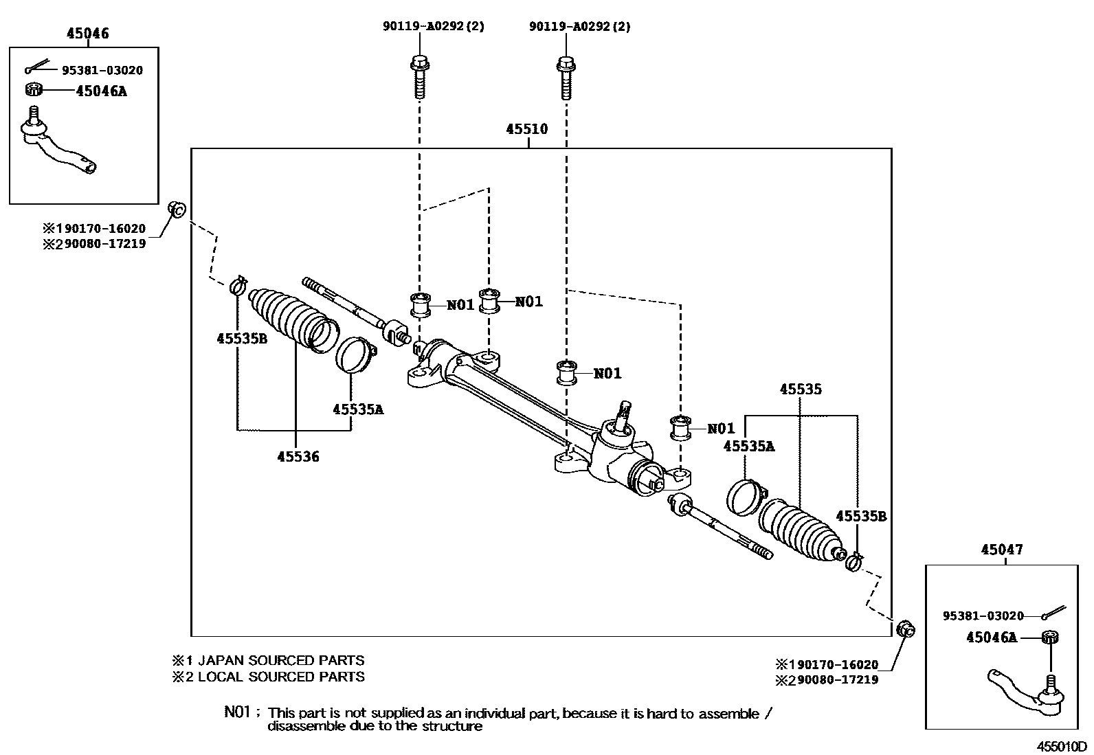 4505 — FRONT STEERING GEAR & LINK