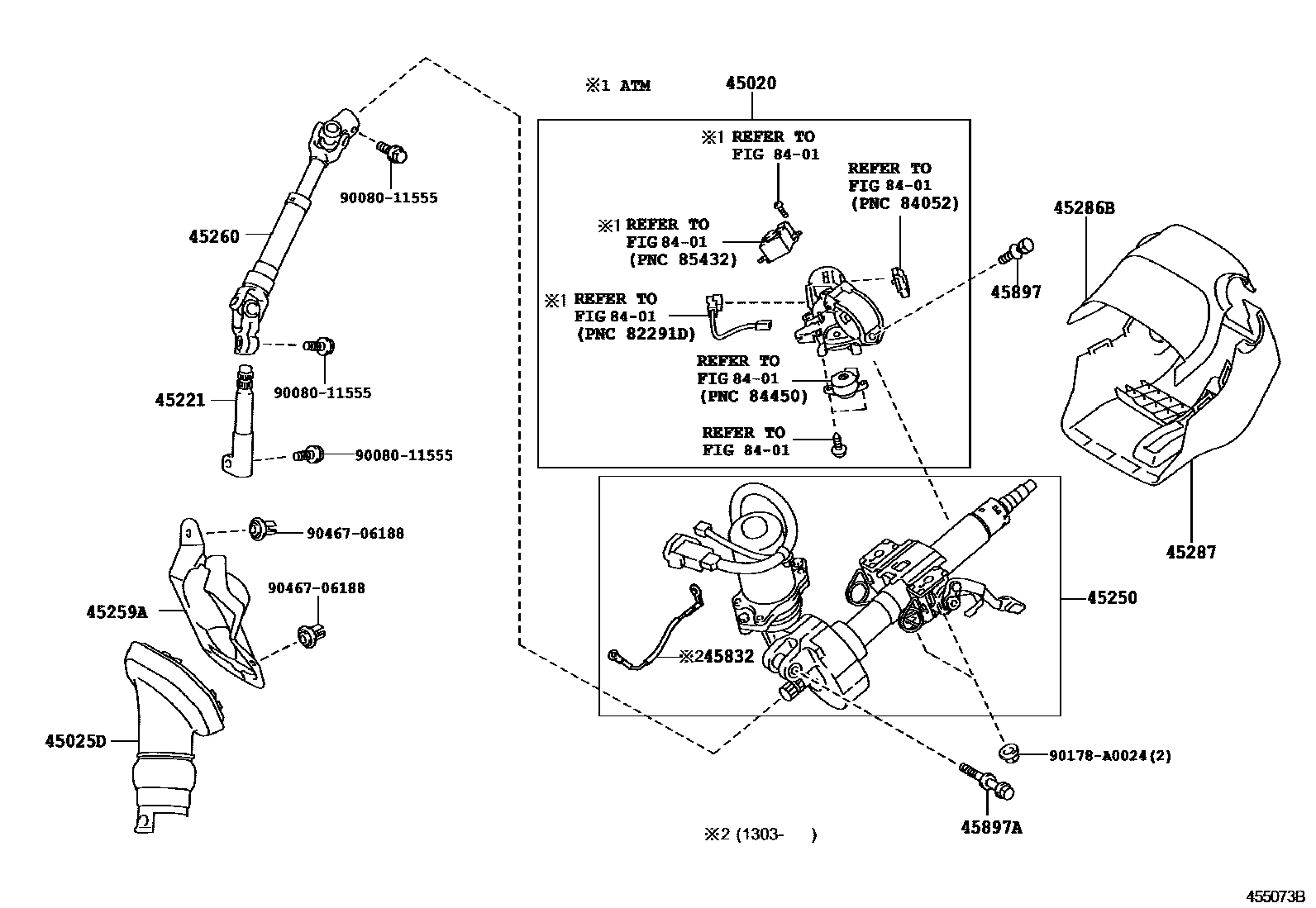 4501 — STEERING COLUMN & SHAFT