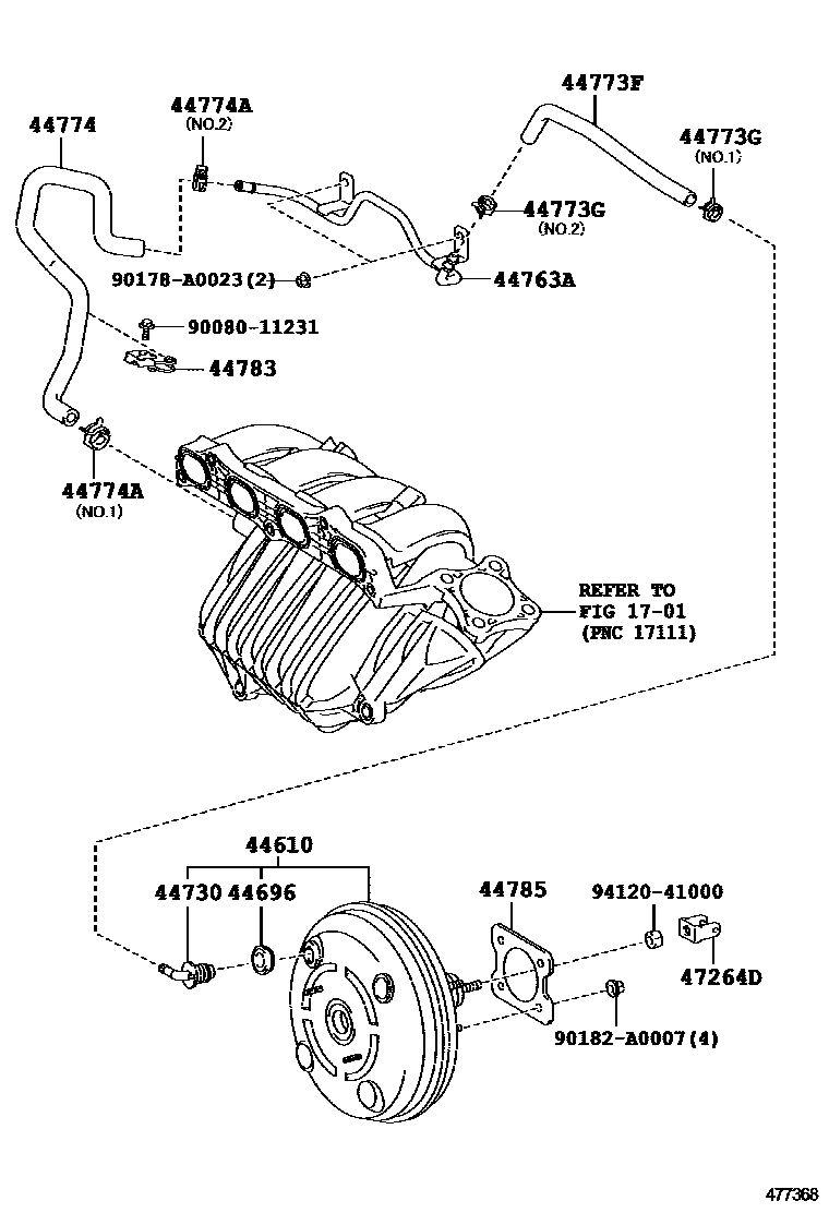 4703 — BRAKE BOOSTER & VACUUM TUBE