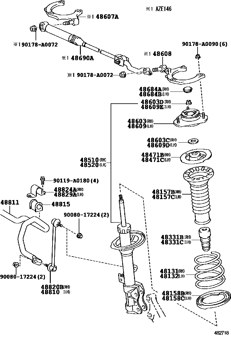 4803 — FRONT SPRING & SHOCK ABSORBER