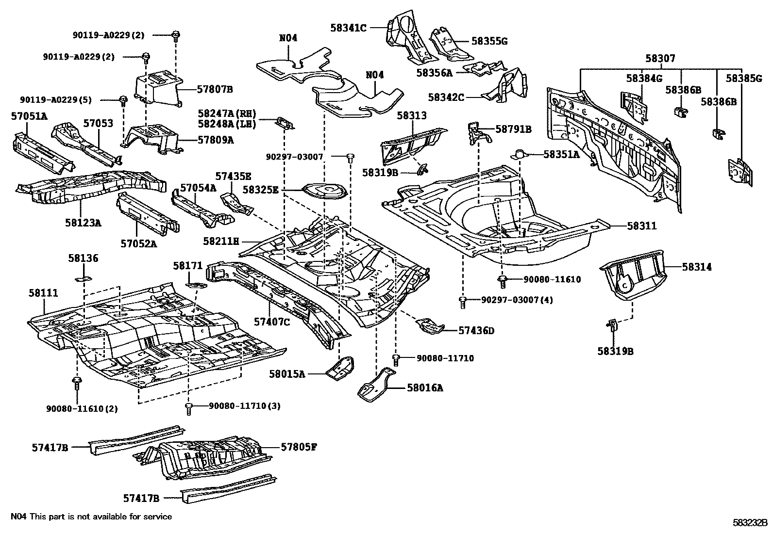 5801 — FLOOR PAN & LOWER BACK PANEL