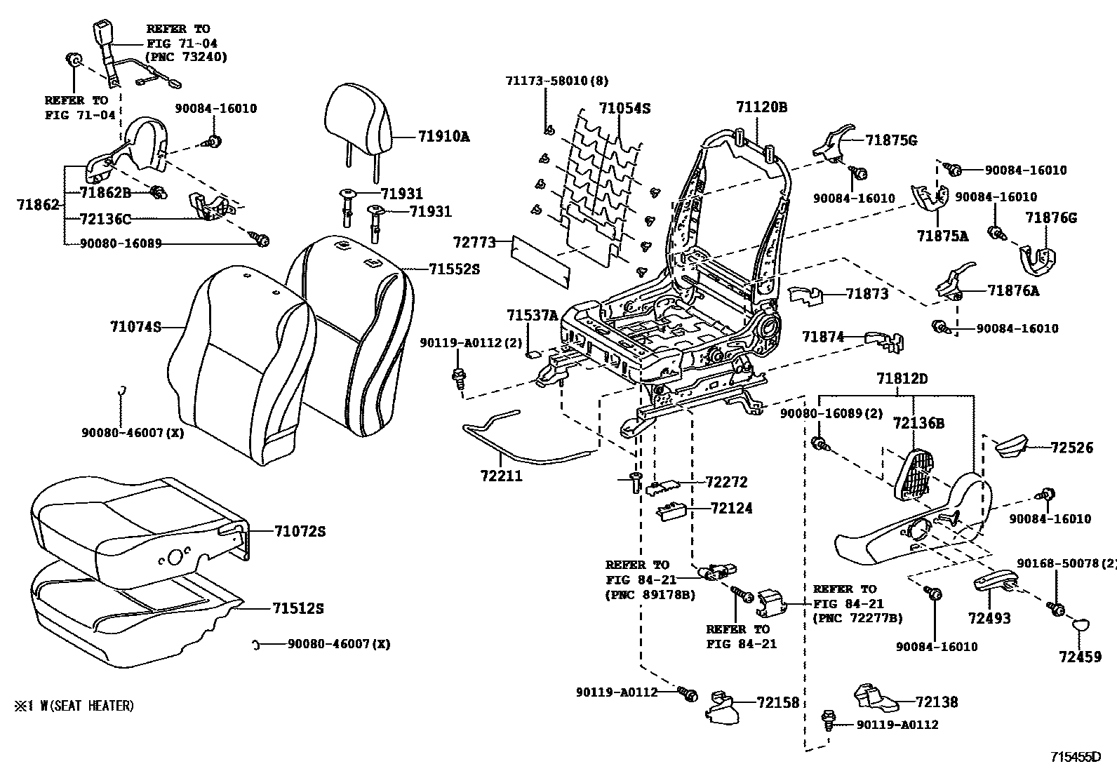 7101 — FRONT SEAT & SEAT TRACK